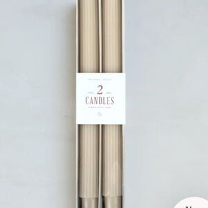 NIB FLORAL SOCIETY 10" FANCY TAPER CANDLES